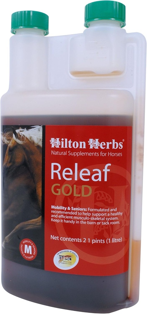 Hilton Herbs Releaf Gold Taimse Liikuvuse Lisa Hobustele, 2.1pt Pudel