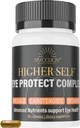 Kõrgem SELF TM silmakaitsekompleks Sinine kerge kaitse Täiustatud igapäevane nägemise tugi Lion's Mane, Omega-3, Lutein, Zeaxanthin, Bilberry Extract ja Eyebright | 60 kapslit