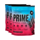 PRIME HYDRATION+ Pulgad Kirsikülm | Hüdratsioonipulber Ühekordse Serviga Pulgad | Elektrolüütide Pulber Go | 250mg BCAA-d, B-vitamiinid, Antioksüdandid | Madal suhkur | Kofeiinivaba | Vegan | 48 Pulgad