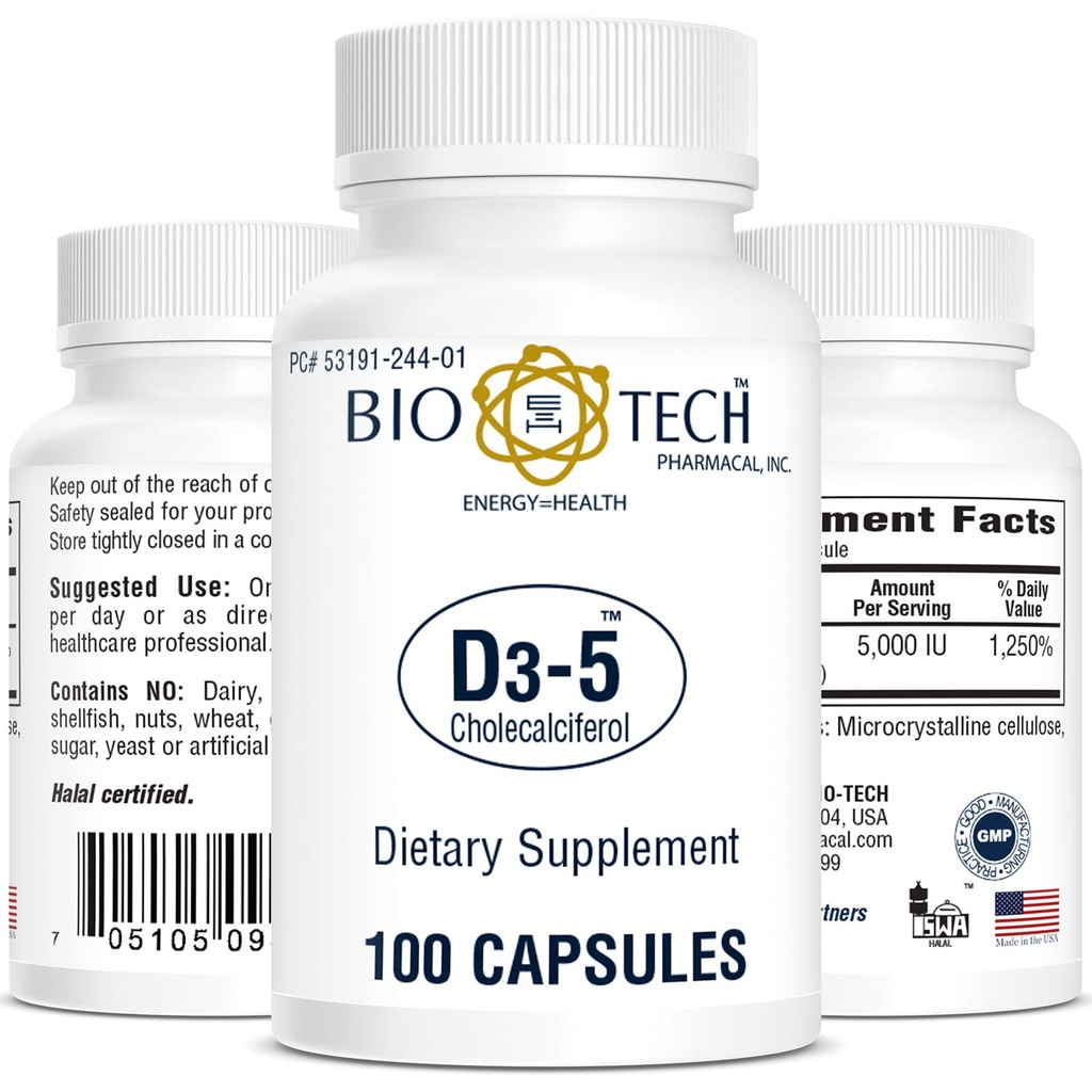 Bio Tech D-vitamiini kapsel 53191024401 1 pudel, 100 pudeli kohta