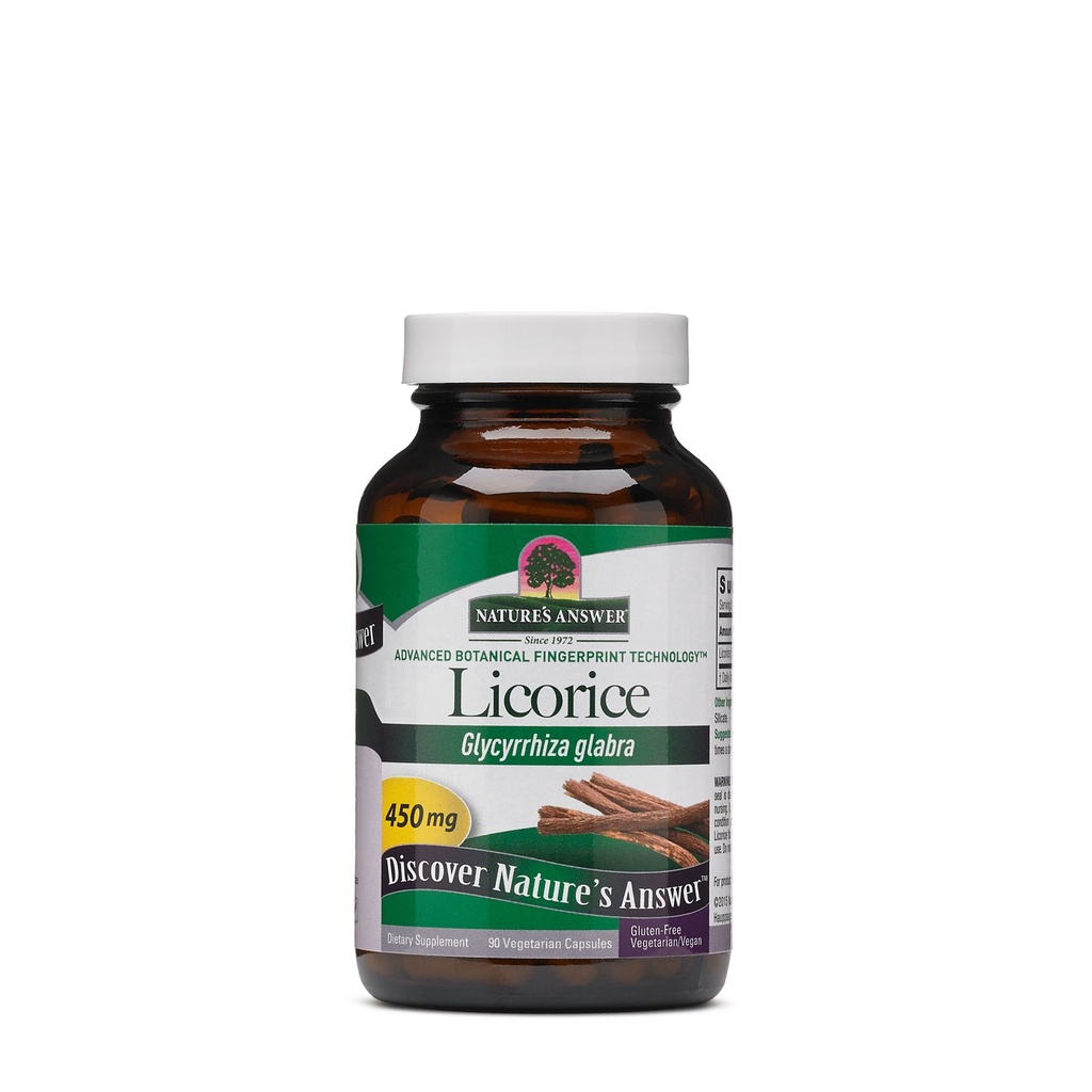 Looduse vastus Lagritsa juur 90 kapslit - seedetrakti, immuunsüsteemi ja hingamisteede tugi - taimetoitlane, vegan, gluteenivaba, Kosheri lagritsa juurkapslid - toetab nahka