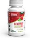 Nature's Science Berberine HCL koos Phytosome Green tee kaalulangus, 100% puhas kliinilise klassi Berberine HCL parema imendumise - aitab ainevahetust, hoiab täis kauem - 60 kapslit