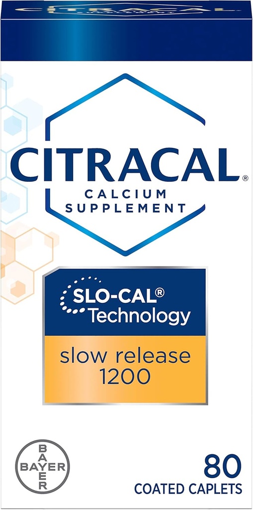 Citracal Calcium + D Slw suurus 80ct Citrical Calcium + D 80 Count (4. pakk)