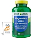 Spring Valley Magnesium 250mg 250 krahv, luude ja lihaste tervis, parim magneesiumi lisand naistele, toidulisandikomplekt Luali 45 diabeediga dekodeeritud