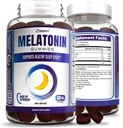Zammex Melatonin Gummies 5mg | 60 Count | Sleep Supplement täiskasvanutele | Drug Free Sleep Aid Gummy | Natural Berry Flavor | Vegan, Non-GMO, Gluteenivaba