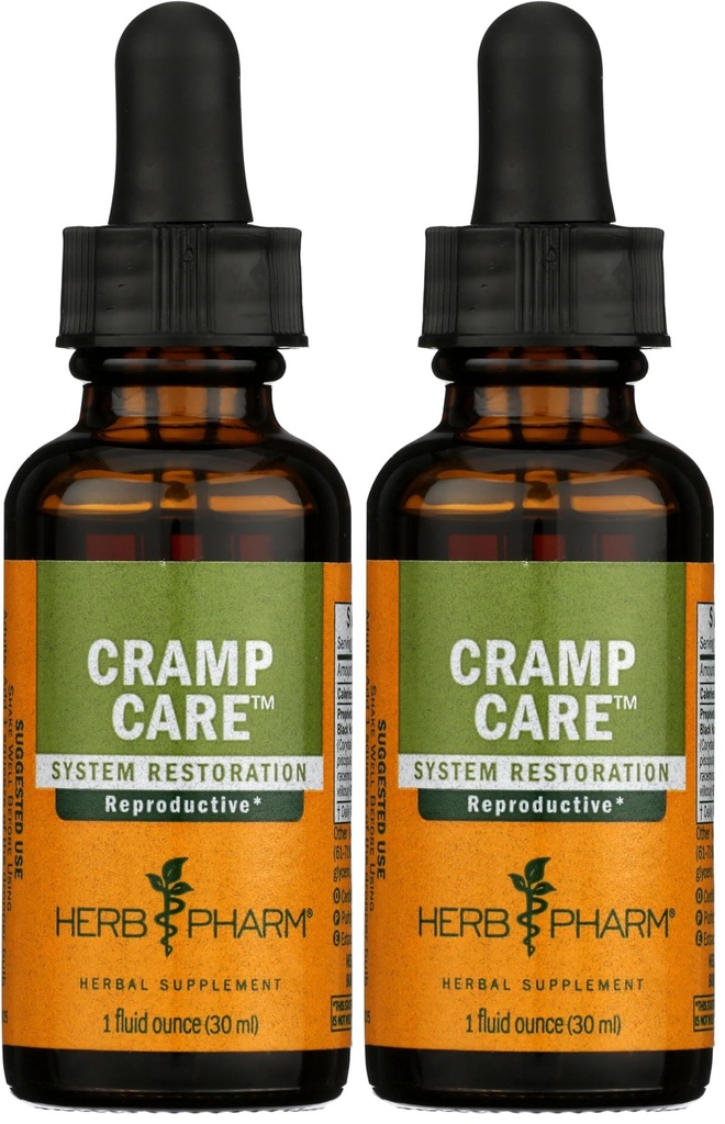 Herb Pharm Cramp Care Vedel Taimne ekstrakt toetada tervislik menstruaaltsükli - 1 Ounce (pakk 2)