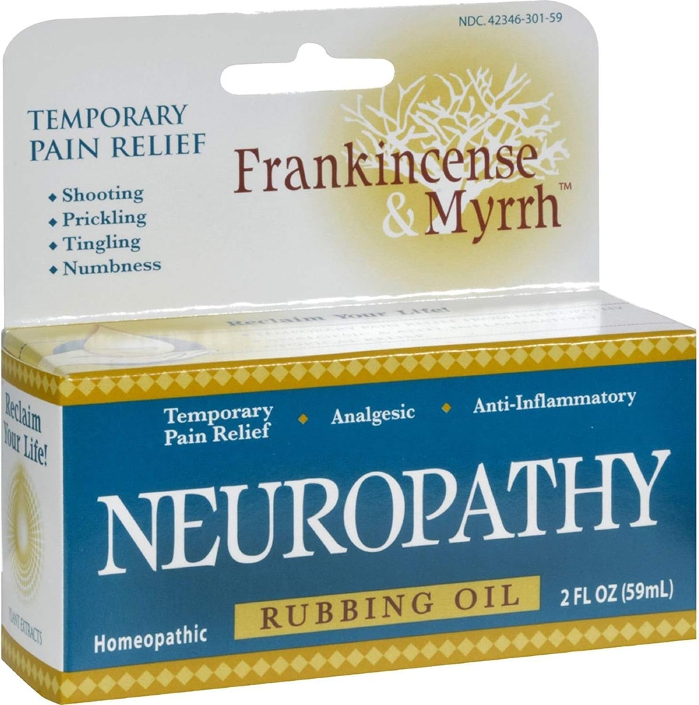 Frankincense ja Myrrhi neuropaatia hõõrumisõli - 2 fl oz (pakk 2)