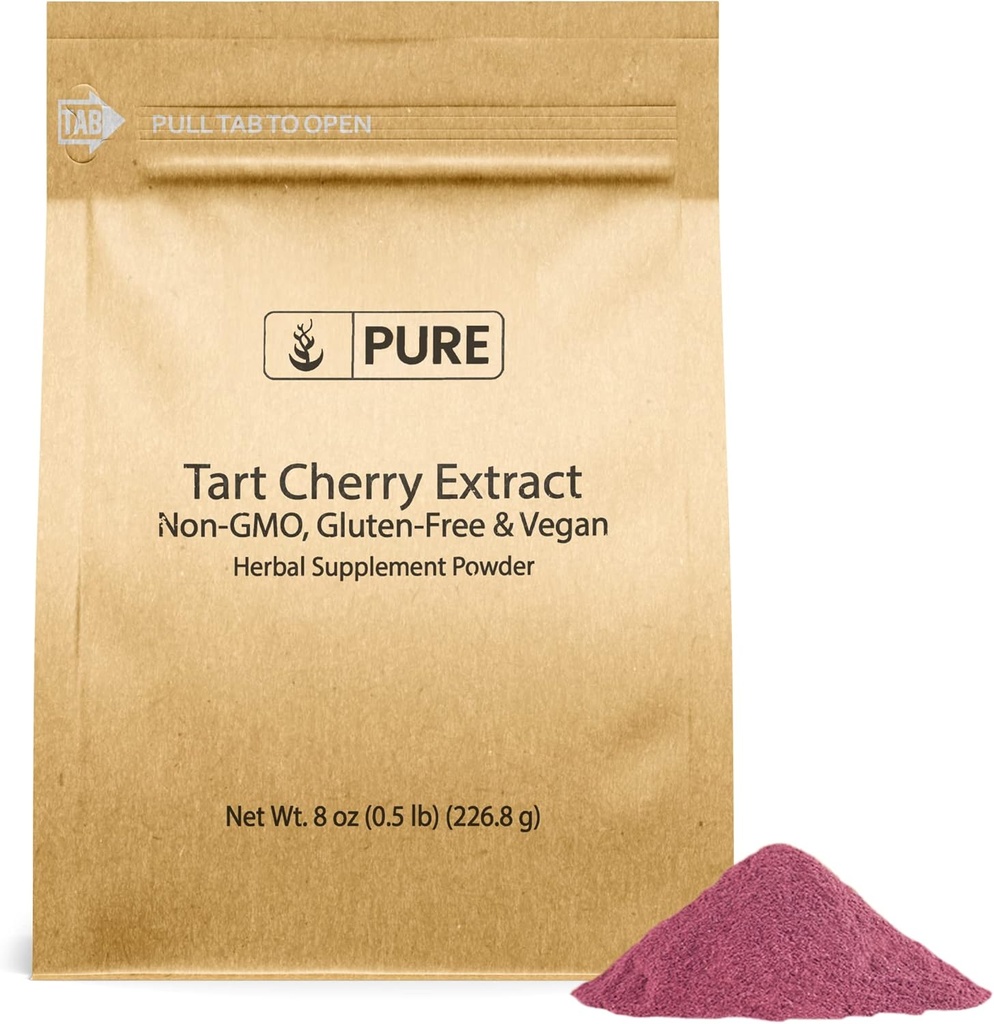 Puhtad originaalsed koostisosad Tart Cherry ekstrakt (8oz), Non-GMO, taimsete täiendada