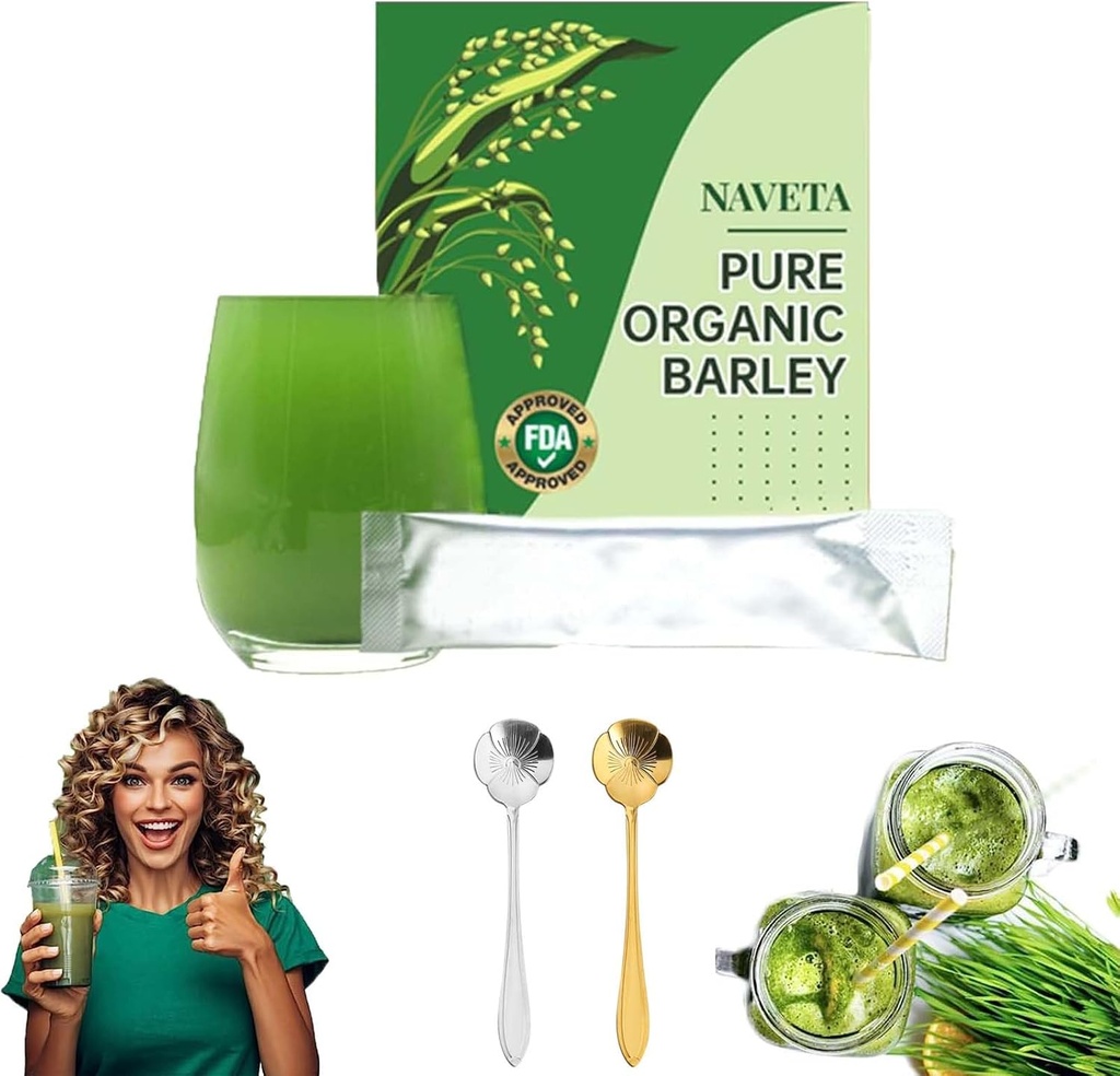 Naveta Barley Grass Pulber 100% puhas ja orgaaniline, Naveta Pure Organic Oder, Naveta Organic Barley Grass Pulber, Ole hea tervisele (1Pcs)