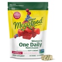 MegaFood Naiste üks igapäevane multivitamiini pehmed närimiskoed - multivitamiin naistele, kellel on folaat, vitamiin B6, B12, biotiin, D-vitamiin - maitsev segatud marjamaitse - taimetoitlane, mitte-GMO - 30 närimist