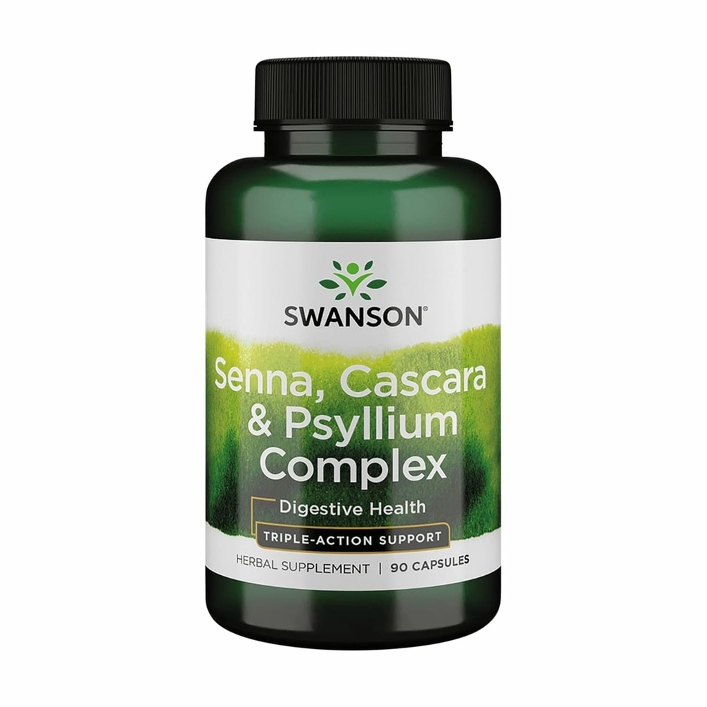 Swanson Senna Psyllium Cascara Complex GI Tract Regulaarsuse toetus 90 kapslit