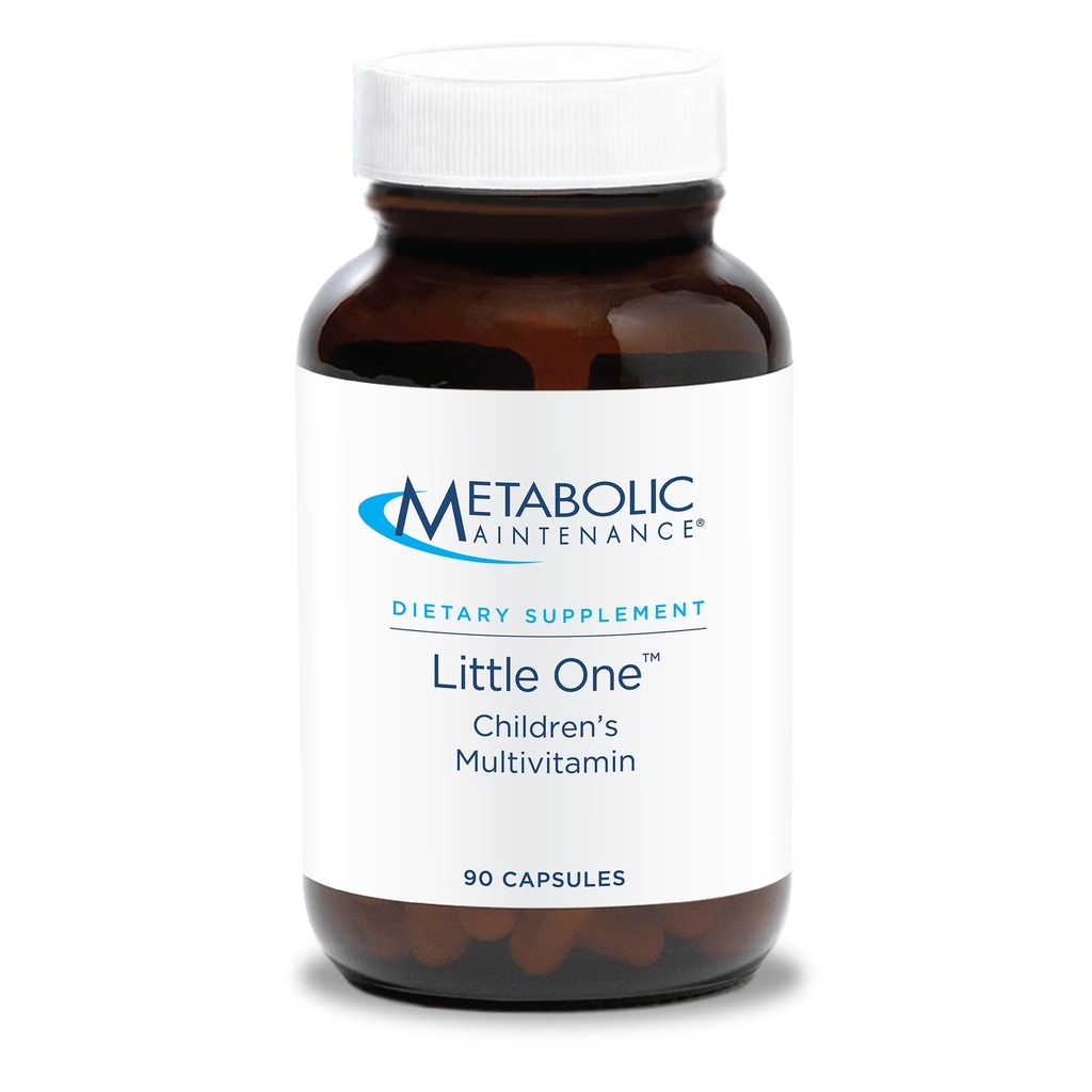 Metaboolne hooldus Little One - laste multivitamiin koos rauaga, lapsed 6-12 aastat - aktiivsed B-vitamiinid, mineraalid + D-vitamiin immuunsuse + luu tervise jaoks (90 väikest suurusega kapslit)