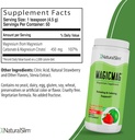 NaturalSlim Magicmag Puhas magneesiumtsitraadi pulber - stress, kõhukinnisus, lihased ja südame tugi | Looduslik maasika ja laimi maitsestatud magneesiumilisand - 8oz Joogisegu (3 pakend)