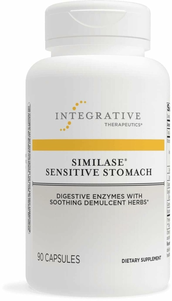 Integreeriv ravi Similas Sensitive Magu - Toetus tundlikele kõhule * - Piimavaba & Vegan - 90 kapslit (45 serveerimist)