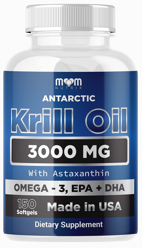 Dr Joeli ema NUTRIX Antarktika krillõli lisand - 150 softgels - kõrge imendumisega EPA, DHA, astaksantiin ja fosfolipiid - kala maitse nagu kalaõli - valmistatud USAs