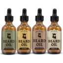 Viking Bear Oil for Men - 0,66 Fl Oz Pack 4, Vanilla, Sandalwood, Cedarwood & Citrus - soodustab täielikumat kasvu koos Bear Growth Oil - Cedarwood Vanilla lõhnad meestele