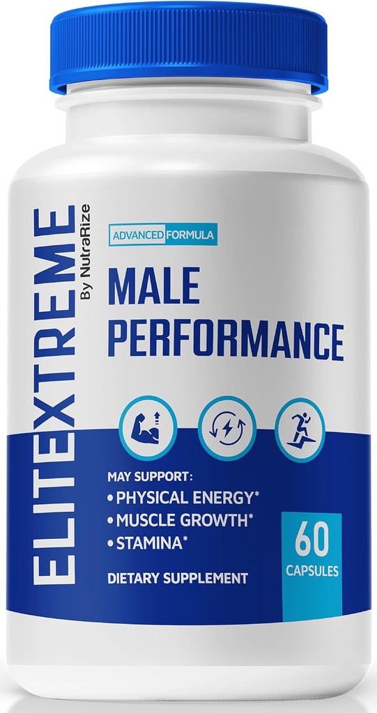 EliteXtreme Mees täiendus, EliteXtreme Man pillid, kõik looduslikud dieedi kapslid meestele, 1200 MG multivitamiinid üldise tervise jaoks, Elite Xtreme ülevaated (60 kapslit)