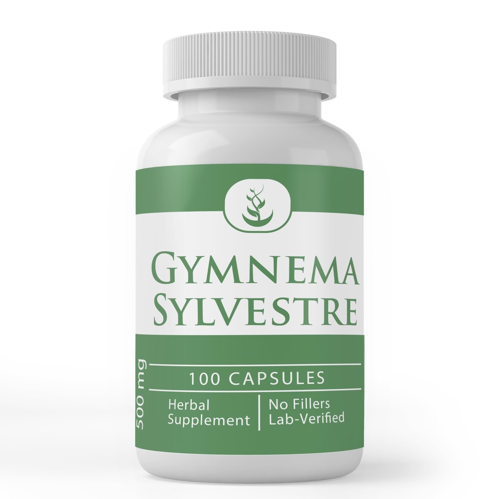 Puhtad ORIGINAALSED KOOSTISOSAD Gymnema Sylvestre (100 kapslit), Alati puhas, ei lisandeid ega täiteaineid, Lab Kontrollitud