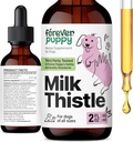 Forever Kutsika piimaohaka lisand koertele - Maksatoetus koertele piimaohaka ekstraktiga - Silimariini lisandid ja vitamiinid väikesele suurele keskmisele tõule - Koerte maks Detox tilgad - 2 oz