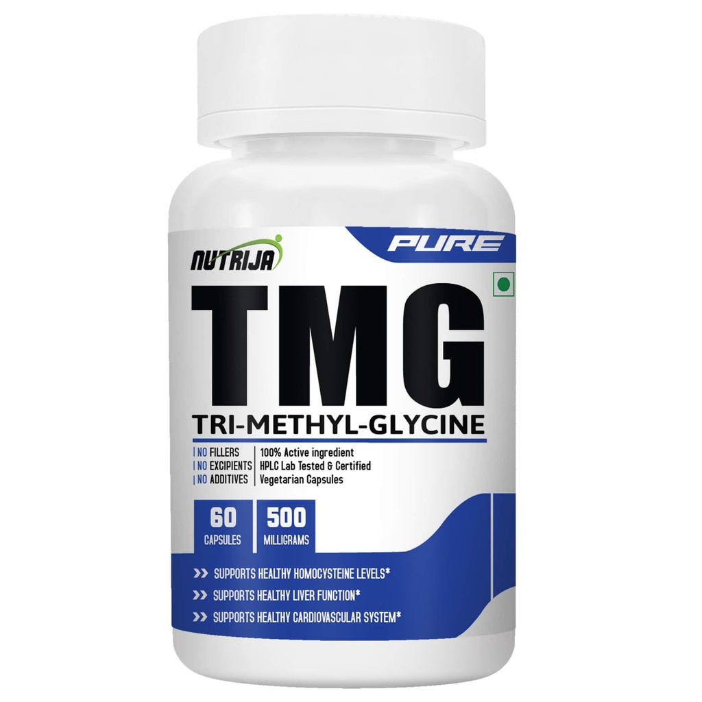 NutriJa- TRIMETHYLGLYCINE (TMG) 500MG - 60 kapslit