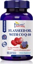Linaseemneõli CO Q-10 (igapäevane antioksüdant ja südame-veresoonkonna süsteemi tugi), GMP, Natural Product Assn sertifitseeritud, valmistatud USAs - 400mg, 60 Softgels