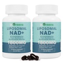 Liposomal NAD+ Täiendus 1800 mg koos nikotiinamiid-ribosiidiga , trans- resveratrooliga , trimetüülglütsiiniga , asendades NMN , Boost NAD + , vananemine kaitse , Cellular Energy , 120 Softgels