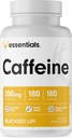 Kofeiin 200 mg ühe serveerimise kohta (180 serveerimist, 180 kapslit)