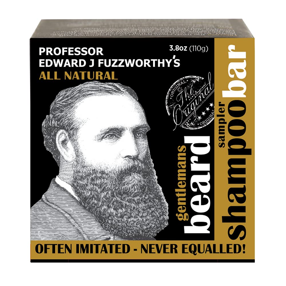 Professor Fuzzworthy's Beard Sampler Kit - Beard Shampoo & Conditioner Bar Sample Pack for Men | Kõik looduslikud hoolduskomplektid kõigile habeme- ja juuksetüüpidele