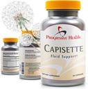 Capisette vee säilitamise toetus - vähendab jalgade, pahkluude ja jalgade turset - vähendab turse ja vedeliku säilitamist tursest. Sisaldab: Kaalium, Dandelion Juur, & More- Dietary Supplement (60 kapslit)