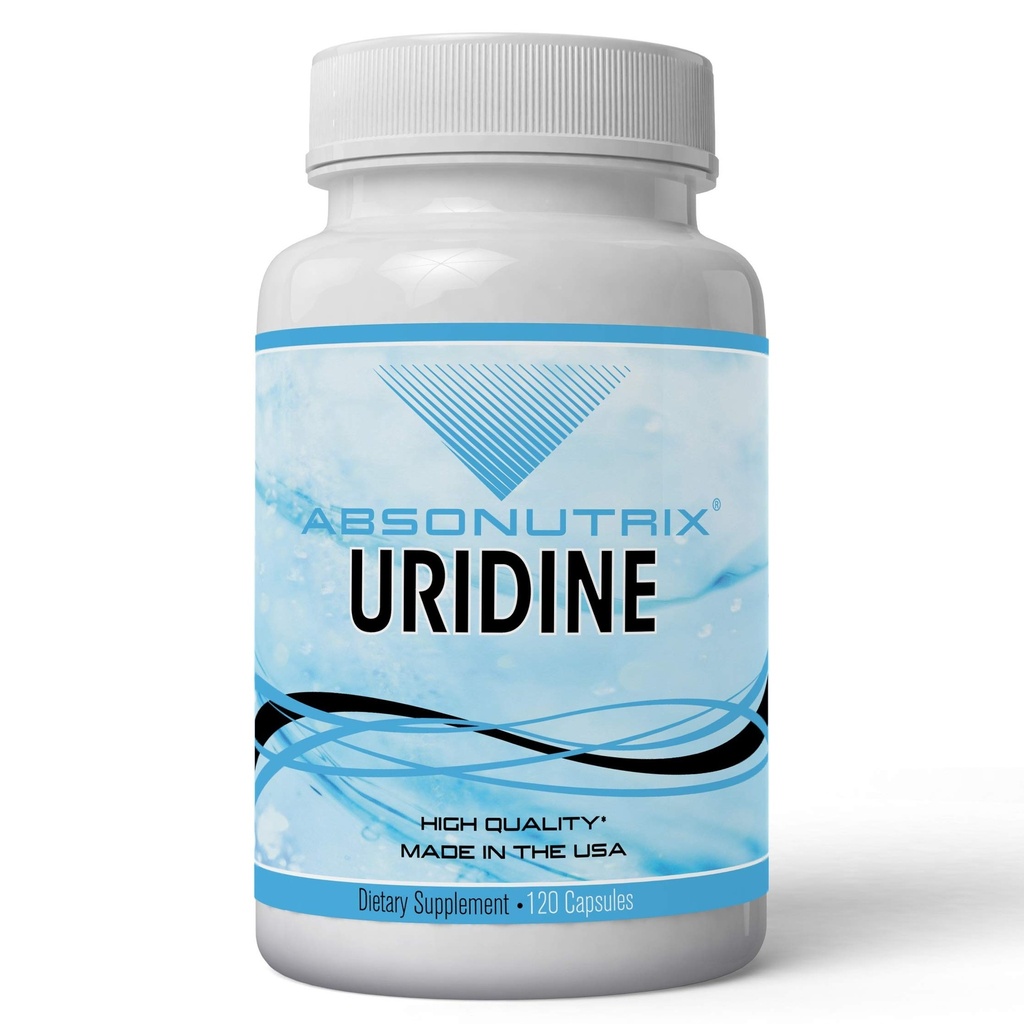 Absonutrix Uridiin Monofosfaat (Choline Enhancer) 500 mg kapsli kohta - 120 taimset kapslit mälu valmistatud USA-s