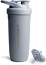 Smartshake Reforce Stainless Steel Protein Shaker Pudel 900 ml | 30 oz - Leakproof Screw-on Lid - BPA Free - Non Isolated Bottle - Unisex (Grey)