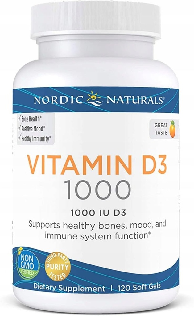 Nordic Naturals, Vitamiin D3 1000 RÜ, 120