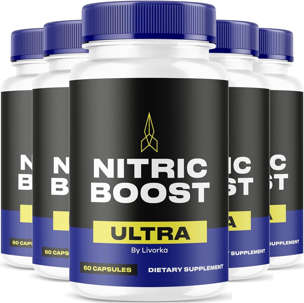 LIVORKA Nitric Boost Ultra Powder Nüüd kapslites, Advanced Formula - 300 Count (5 kuu tarne) - Pakend 5