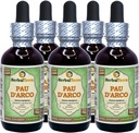 PAU d'arco (Tabebuia Impetiginosa) Glycerite, kuivatatud koore alkoholivaba vedelik ekstrakt (Brändinimetus: HerbalTerra, uhkelt valmistatud USAs) 5x2 fl.oz (5x60 ml)