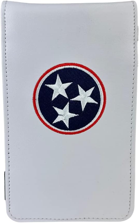 Sunfish Tennessee State Flag Leather Golf Scorecard ja Yardage Book Holder