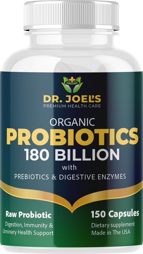 Orgaanilised probiootikumid 180 miljardit CFU - 40 tüve veganprobiootikumid + prebiootikumid + seedetrakti ensüümid - soolestiku ja immuunsüsteemi tervis - 100% puhas, maksimaalne tugevus ja riiuli stabiilne - valmistatud USAs