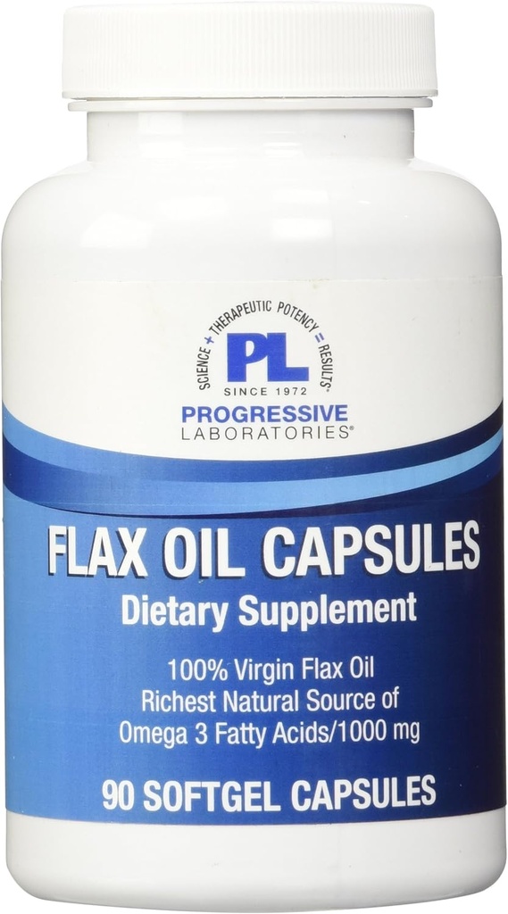 Progressiivne Labs Linaõli Kapslid täiendus, 1000 mg, 90 Count