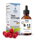 Premium PSH B kompleks Vedelik tilgad B12 - Natural Energy Booster - USA Made Supplement for Energy and Focus Stress Relief and Energy and Immune Support - 2 fl oz