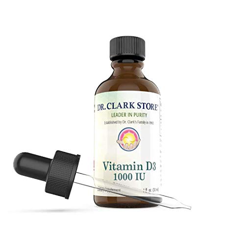 Dr Clark Vedel D-vitamiini täiendus – 1000 IU, 1 Fl Oz, toetab immuunsüsteemi ja luude tervist