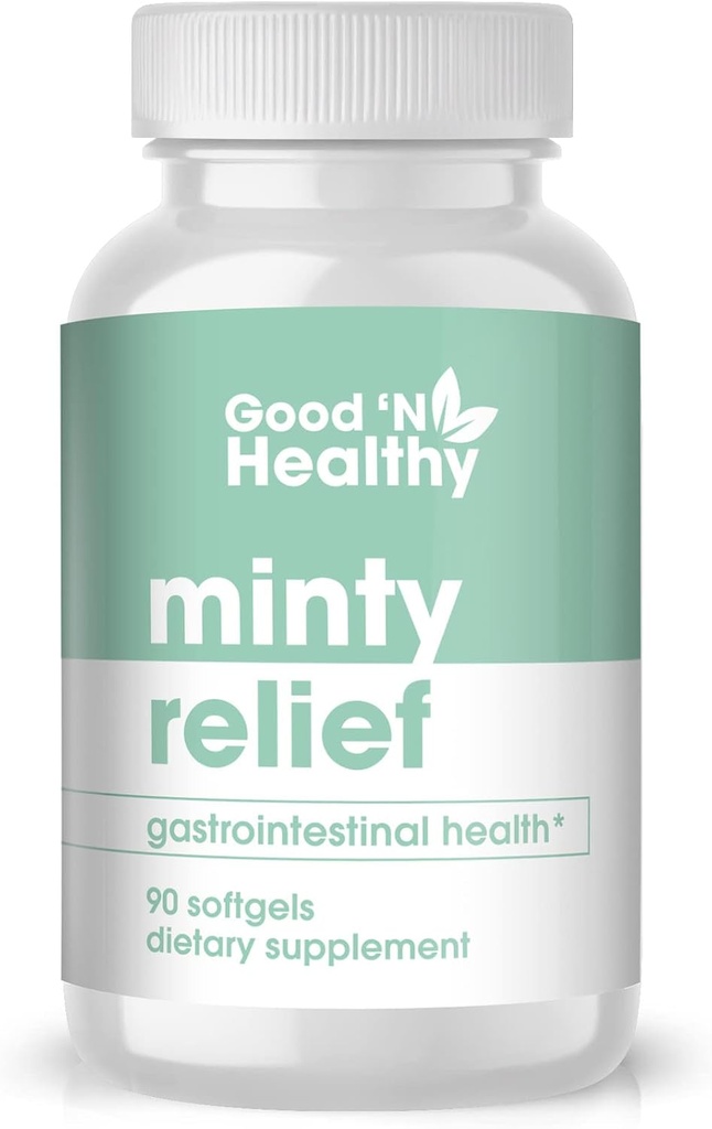 Hea N Tervislik Minty Relief Piparmündiõli Softgels, Looduslik Seedetrakti Mugavus, 3 Kuu Tarne