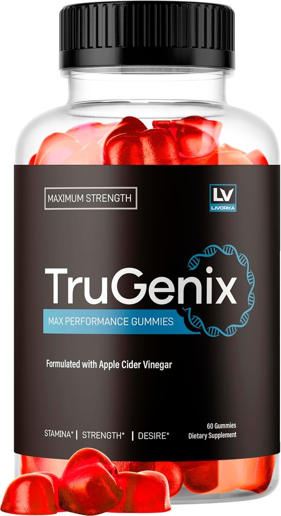 TruGenix Gummies, TruGenix Gummies meestele, ametlikud TruGenix Gummies Advanced Formula, TruGenix ACV Gummies, TruGenix Support Supplement Gummies, Premium Formula, 60 Gummies 1 kuu