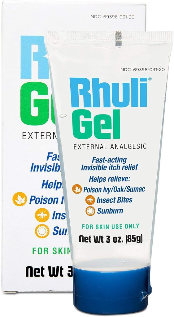 Anti-Itch geel päikesepõletuse, sääskede, putukahammustuste, mürkide ivy, mürgiste tammede leevendamine - analgeetilise jahutamise ravi paikseks kasutamiseks - 3 Oz Tube