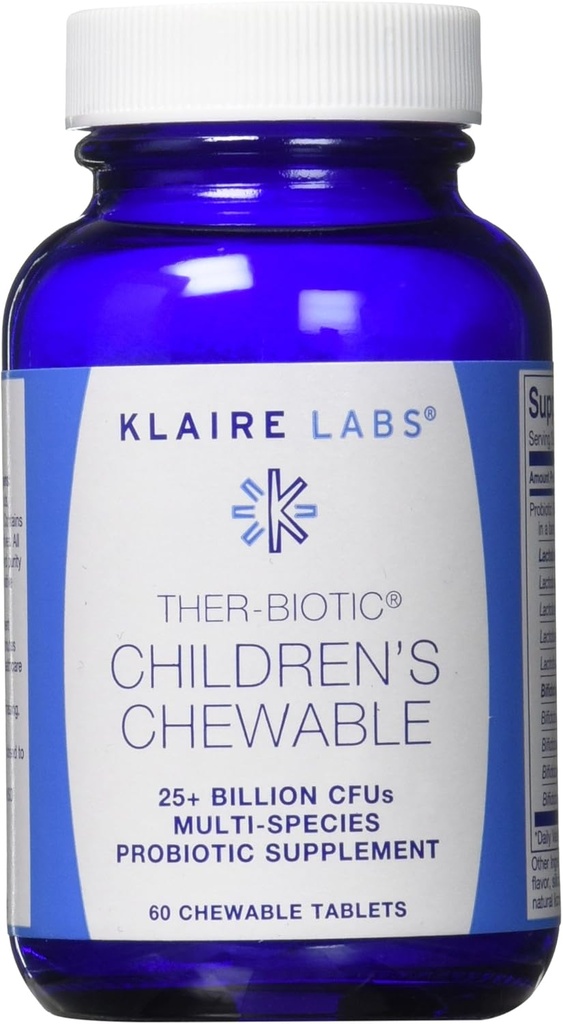 Klaire Labs Ther-Biotic Children näritav, 60 krahv