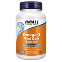 NOW Supplements, Omega-3 Mini Gels, 180 EPA/120 DHA, molekulaarselt destilleeritud, kardiovaskulaarne tugi *, 180 Softgels