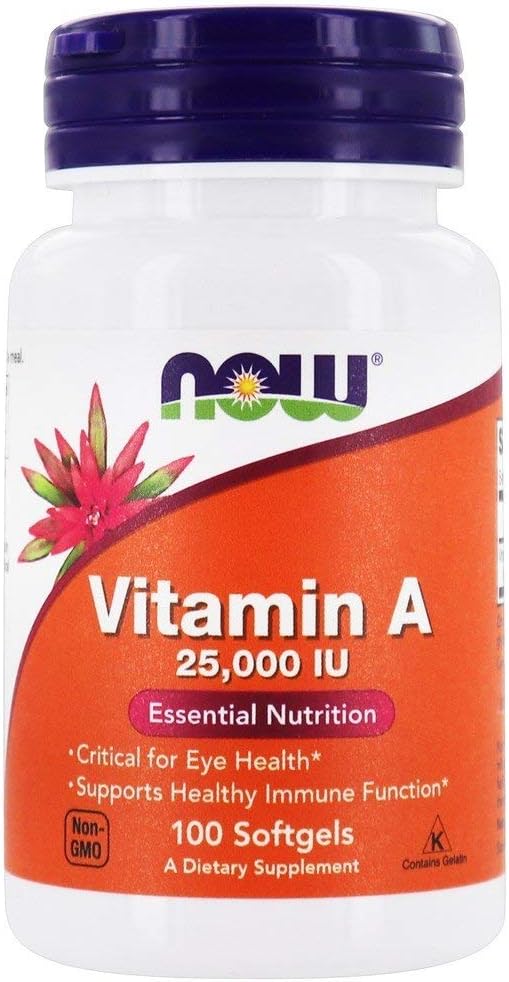 NOW Foods - Vitamiin A 25000 IU - 100 Softgels