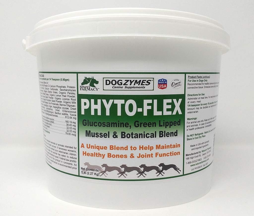 Dogzymes Phyto Flex - glükoosamiin, kondroitiin, MSM ja hüaluroonhape... (5 naela)