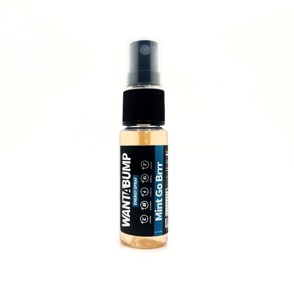 Soovid Pump Energia Spray & Breath Freshener | 400mg Kofeiin | B 3, 6, 12 Vitamiini Spray | Elektrolüütide Spray | No Jitters | No Crash | Suukaudne Spray