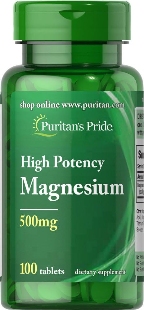 Puritaani Pride Magneesium, 500 mg, 100 krahv