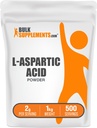BulkSupplements.com L-asparagiinhappe pulber - asparagiinhappe lisand, aminohapete lisand - gluteenivaba, 2 g serveerimise kohta, 1 kg (2, 2 naela) (pakk 1)