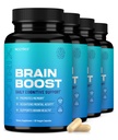 Nootrix Brain Boost Nootropic Supplement | Toetab mälu, vaimset keskendumist, kognitiivset tervist ja energiat | Kofeiinivaba, edendab tervislikku meeleolu ja ajufunktsiooni w / Gingko Biloba & DMAE | 240 kapslit